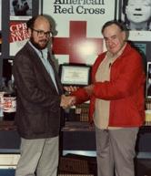 Shelton McAnelly, KD5SL, receiving a Red Cross recognition